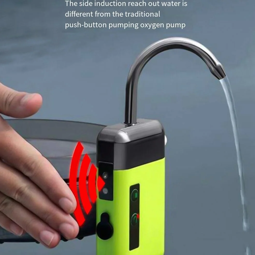 Rubinetto da pesca e pompa per ossigeno, pompa automatica da pesca, ossigenatore per acquario, silenzioso, domestico, doppio uso