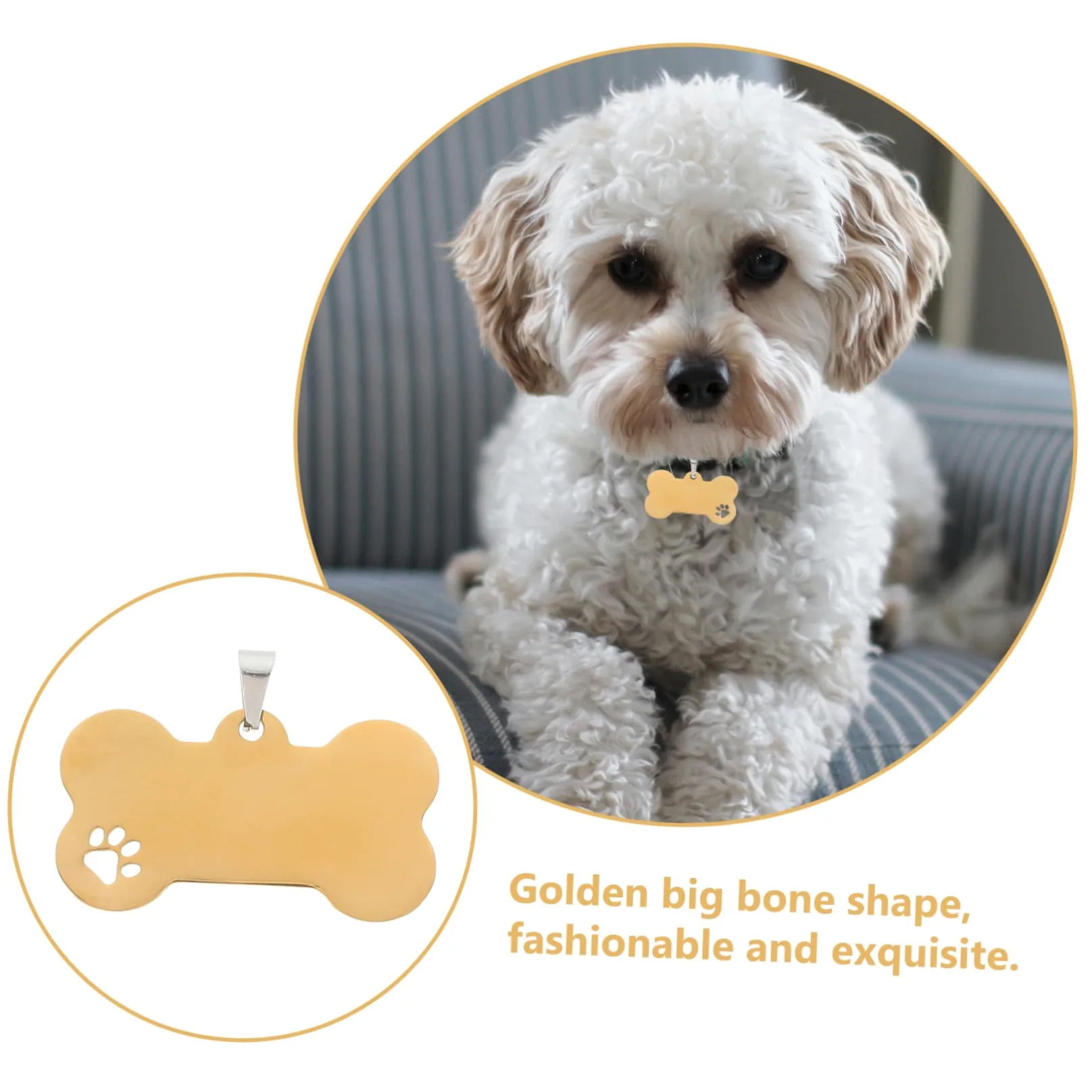 Mipcase 15pezzi Medagliette Inossidabile Per Targhette Per Domestici Incisione Personalizzata Accessori Per Pet