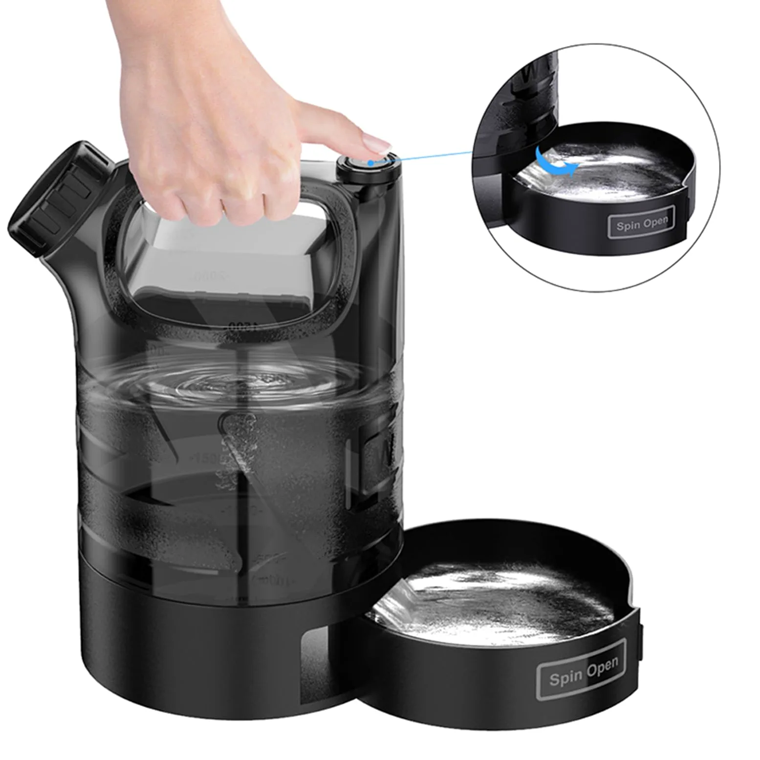Borraccia Portatile per Cani e Cuccioli - Dispenser Acqua Per Cani Da Passeggio | Borraccia Con Capienza Abbondante Per Campeggio, Viaggi, Aperto, Spiaggia, Escursionismo