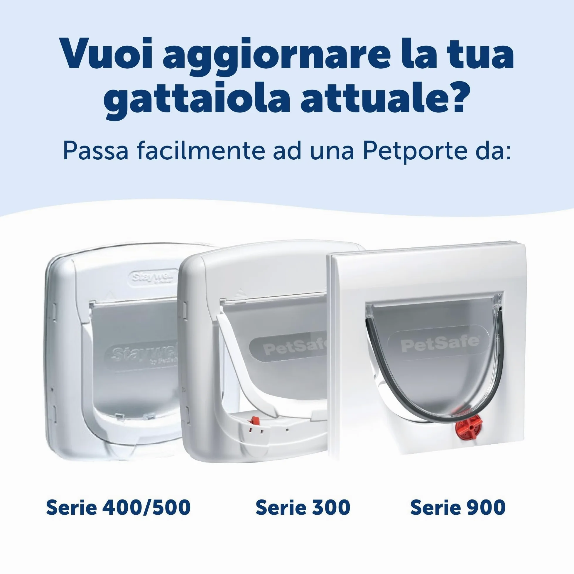 PetSafe Petporte Smart Flap - Gattaiola con Microchip per Gatti, Porticina per Gatti Entrata Uscita, Chiave è il Microchip del tuo Gatto - Bianco