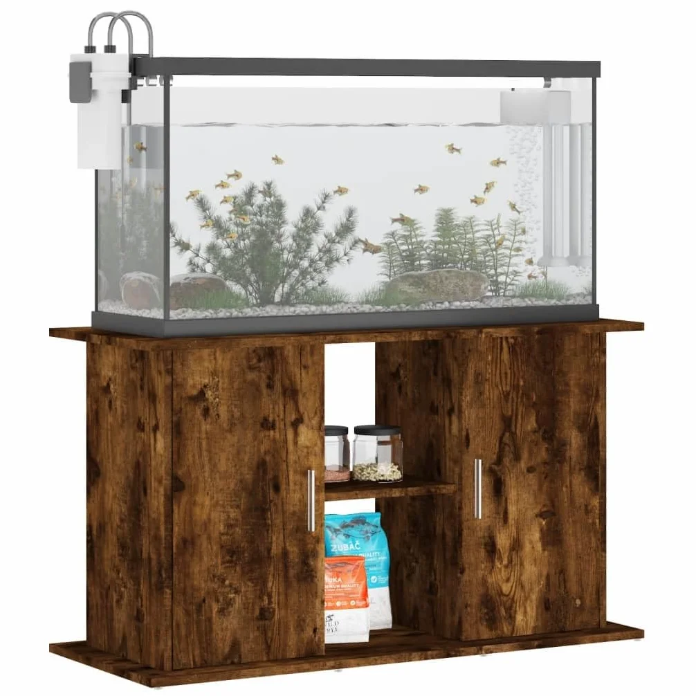 Generico Supporto Acquario 101x41x58 cm in Legno Multistrato Rovere Fumo,Marrone,27.82kg,833612