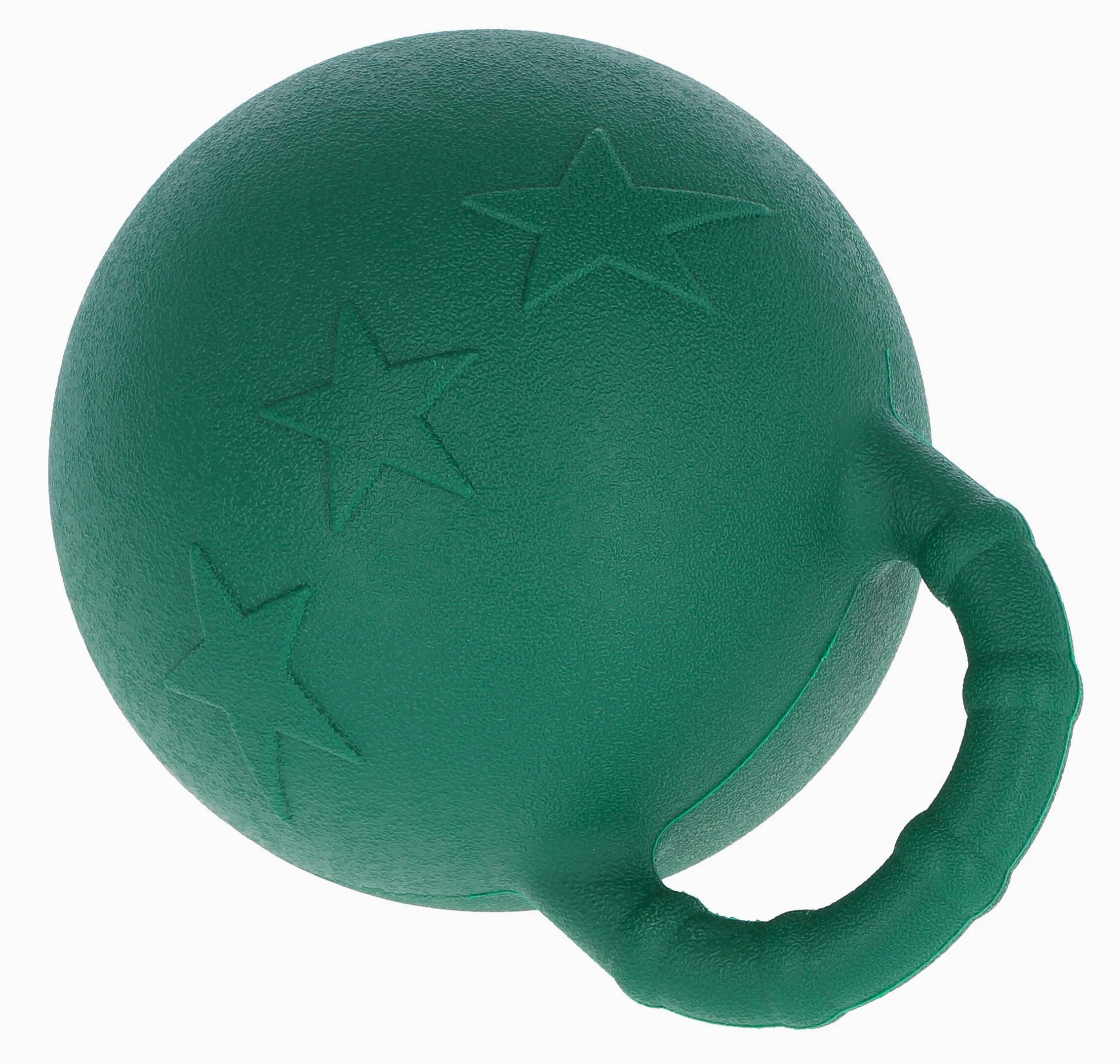 Kerbl Palla da gioco per cavalli, gusto mela, verde, 25 cm, cavallo, resistente ai morsi, con valvola speciale