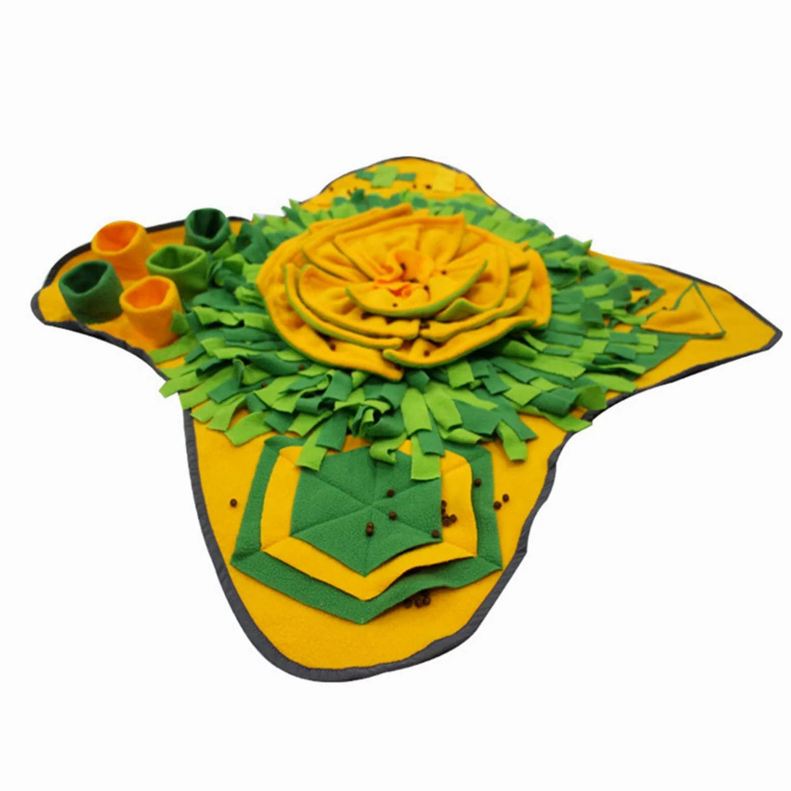 Cane Peluche Snuffle Mat Ripieni Trattare Dispensing Fiore Interattivo Masticare Alleviare Lo Stress Migliorare Per La Salute