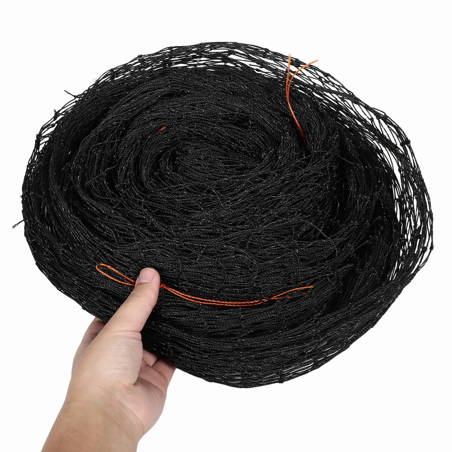 Rete di Sicurezza per Gatti Balcone Anti-Caduta Nero | Pe e Filo D'acciaio, Design Trasparente, per Appartamenti e Uso Esterno, Misura 9, 8x13, 1