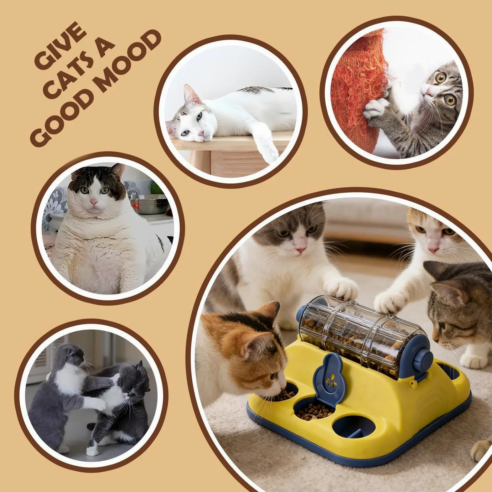 Generico Puzzle per Cani Giochi Mentali Divertenti A | Giocattoli Arricchimento per Cani con Dispensatore Premi Per Gatti Cuccioli Noia Addestramento Compleanno Natale