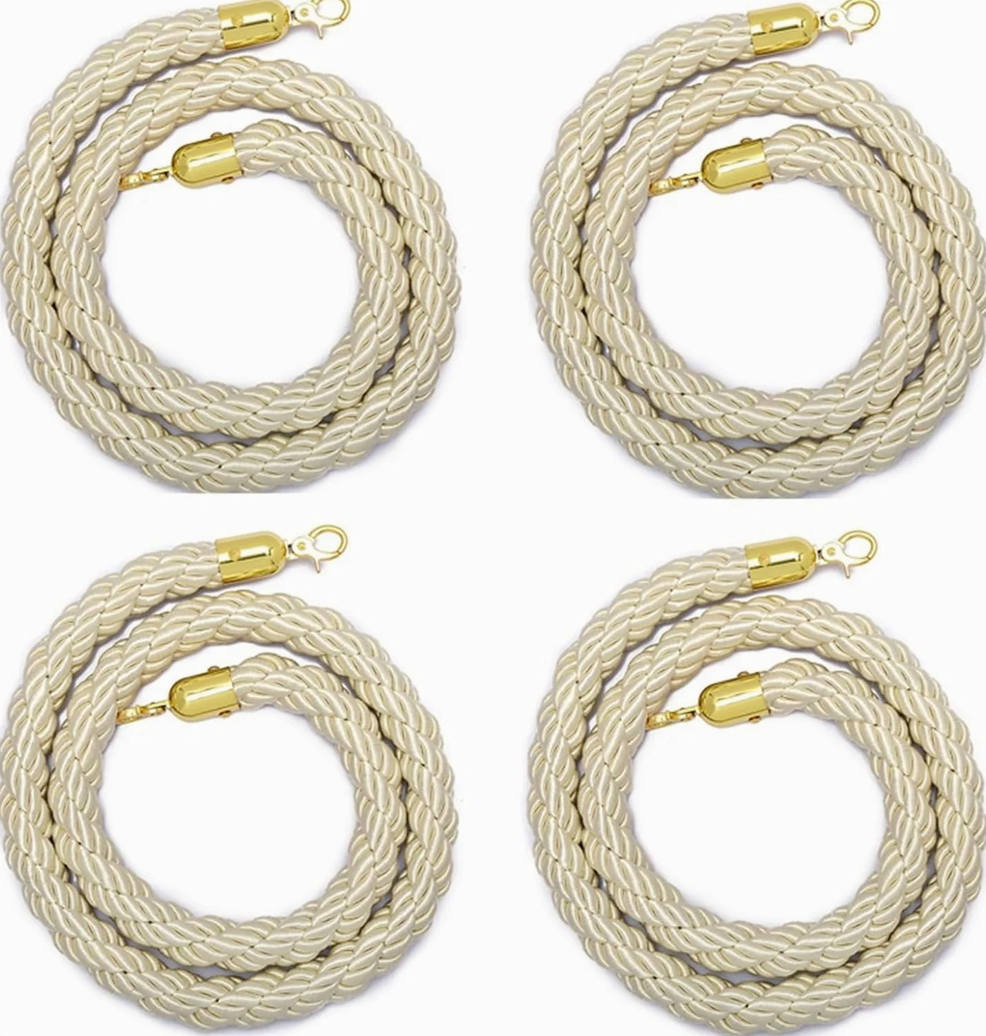 Generico Reti di carico, Rete di Sicurezza per Corda di Iuta Resistente, Protezione per Bambini, Corda per Bambini, Confezione da 4 Corde di Sicurezza BER con Design Intrecciato per Matrimoni, Feste
