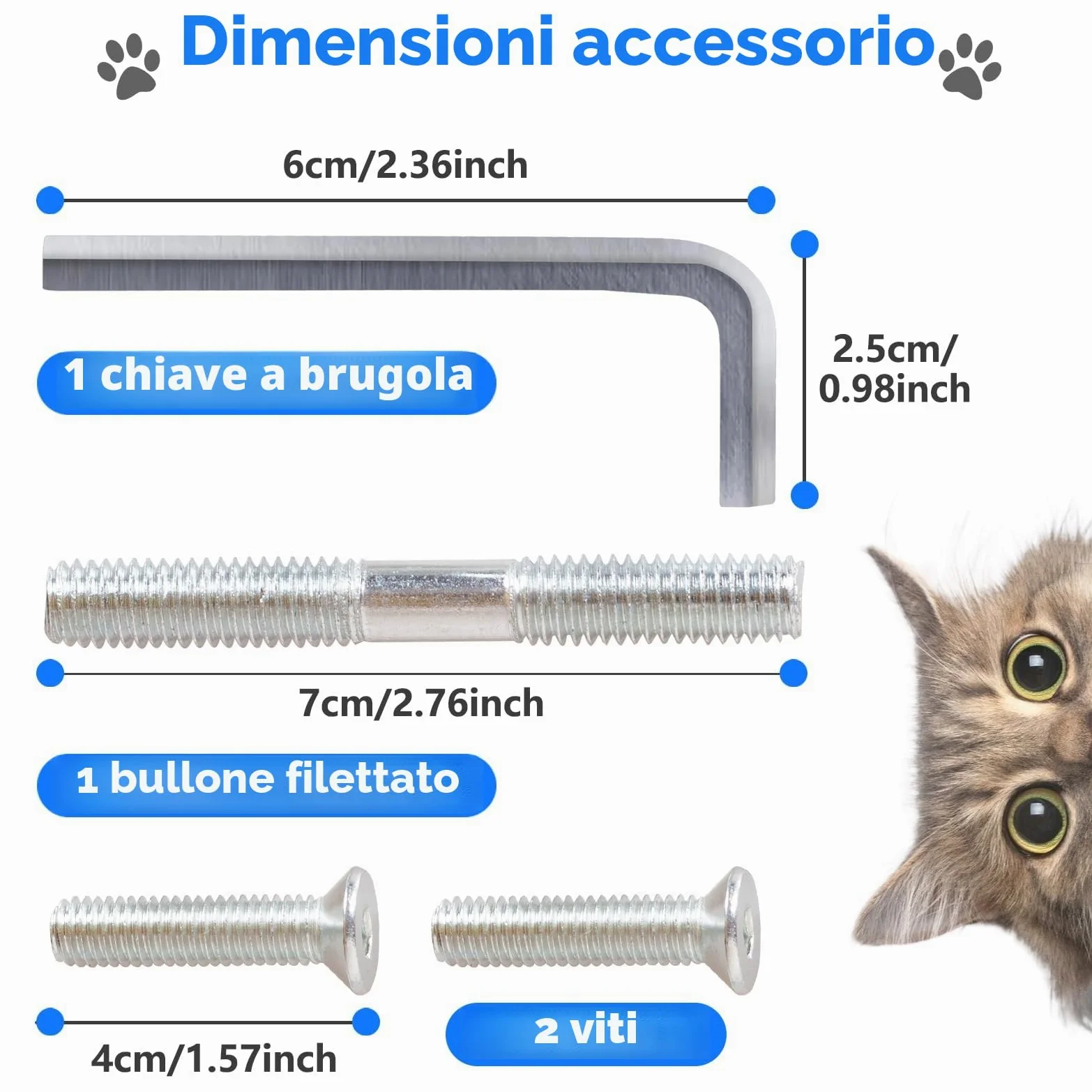 Confezione di 4 pali tiragraffi di ricambio per gatti da 15,7 pollici, pali tiragraffi in corda di sisal naturale con viti M8 per parti di ristrutturazione della torre del gatto interno,
