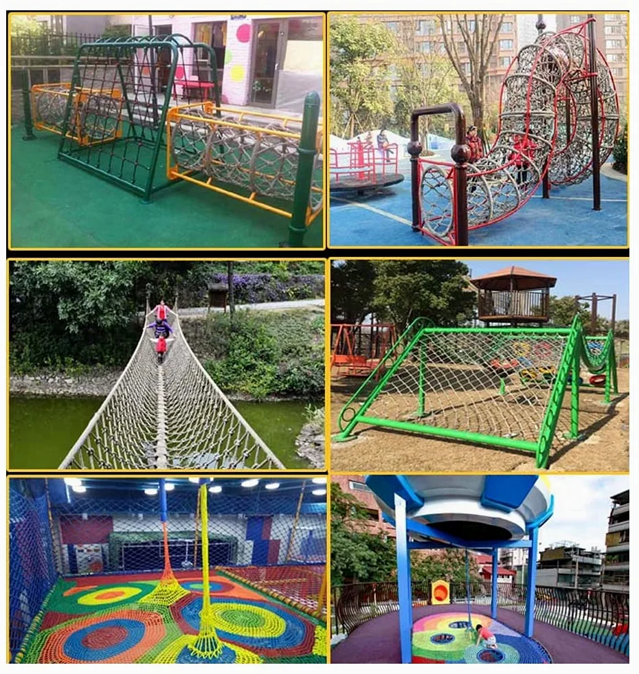Rete da Arrampicata in Iuta e Canapa - Rete di Sicurezza in Corda 2x3 m (6,6x9,8 Piedi) per Parco Giochi, Giardino, carico automobilistico, attività all'aperto, Supporto per Amaca, Maglia re