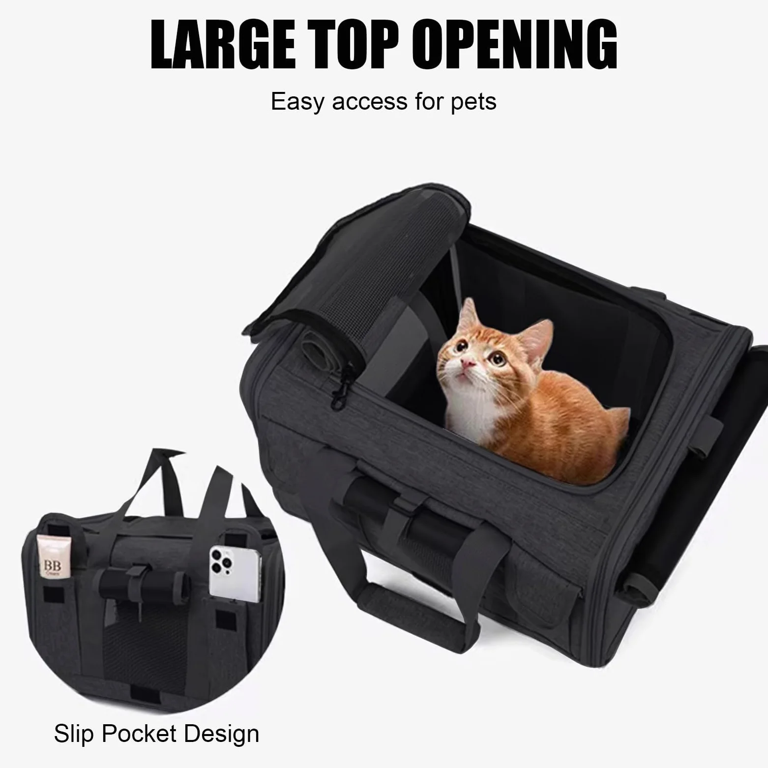 Scatole per il Trasporto di Gatti con Ruote Girevoli Rimovibili, 30L Gatto Grande Trolley, Portatile per Animali Pieghevole Zaino per Cani Gatti Estensibile, Trasportino per Gatti all'aperto e a Casa