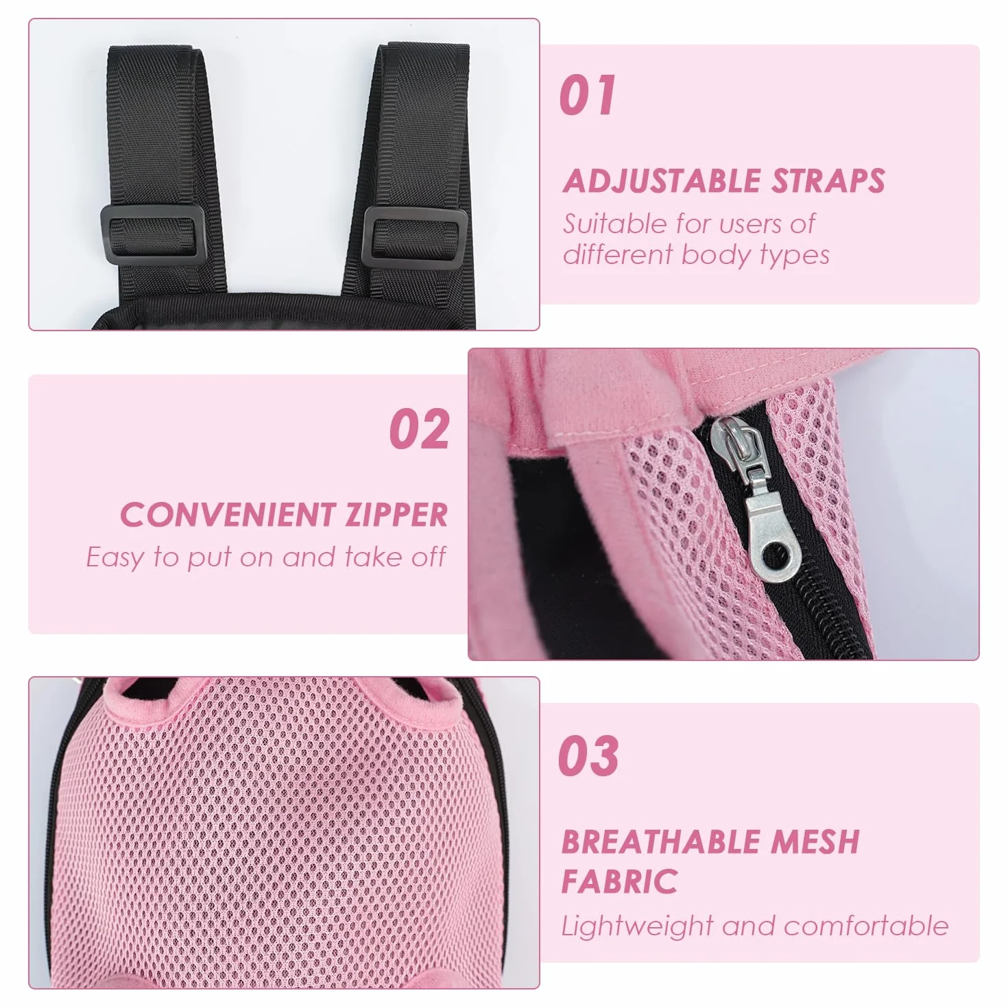 Zaino per Animali Domestici da 1 Pezzo, Zaino Portatile per Animali Domestici, Zaino per Animali Regolabile, Zaino in Rete Traspirante, Forniture per Animali Domestici