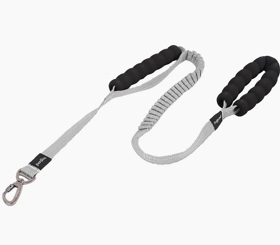 Guinzaglio per Cani Bungee, Guinzaglio per Animali Domestici Bungge Che Assorbe Gli Urti con 2 Maniglie di Controllo, Riflettente per Una Camminata Notturna più Sicura