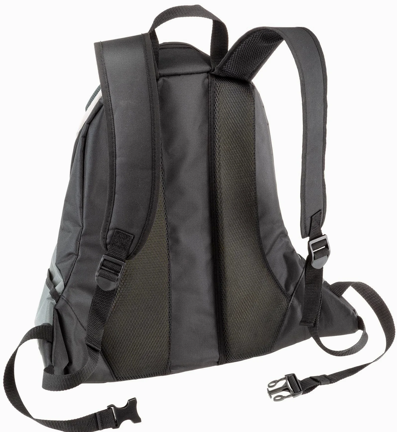 Ferplast Zaino per Cani KANGOO, Trasportino Gatto, Zaino per Gatti, Ampia Apertura, Cinghia di sicurezza, Cinghe Regolabili, Max 8 Kg, 41,5 x 20 x 43H cm, Grigio