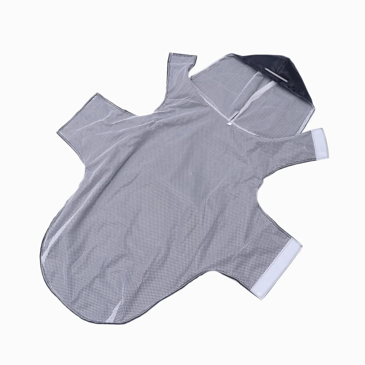 Sosoport 2pezzi Cappotto Riflettente Per Cani Di Grandi Mantellina Antipioggia Con Cappuccio e Design Nero