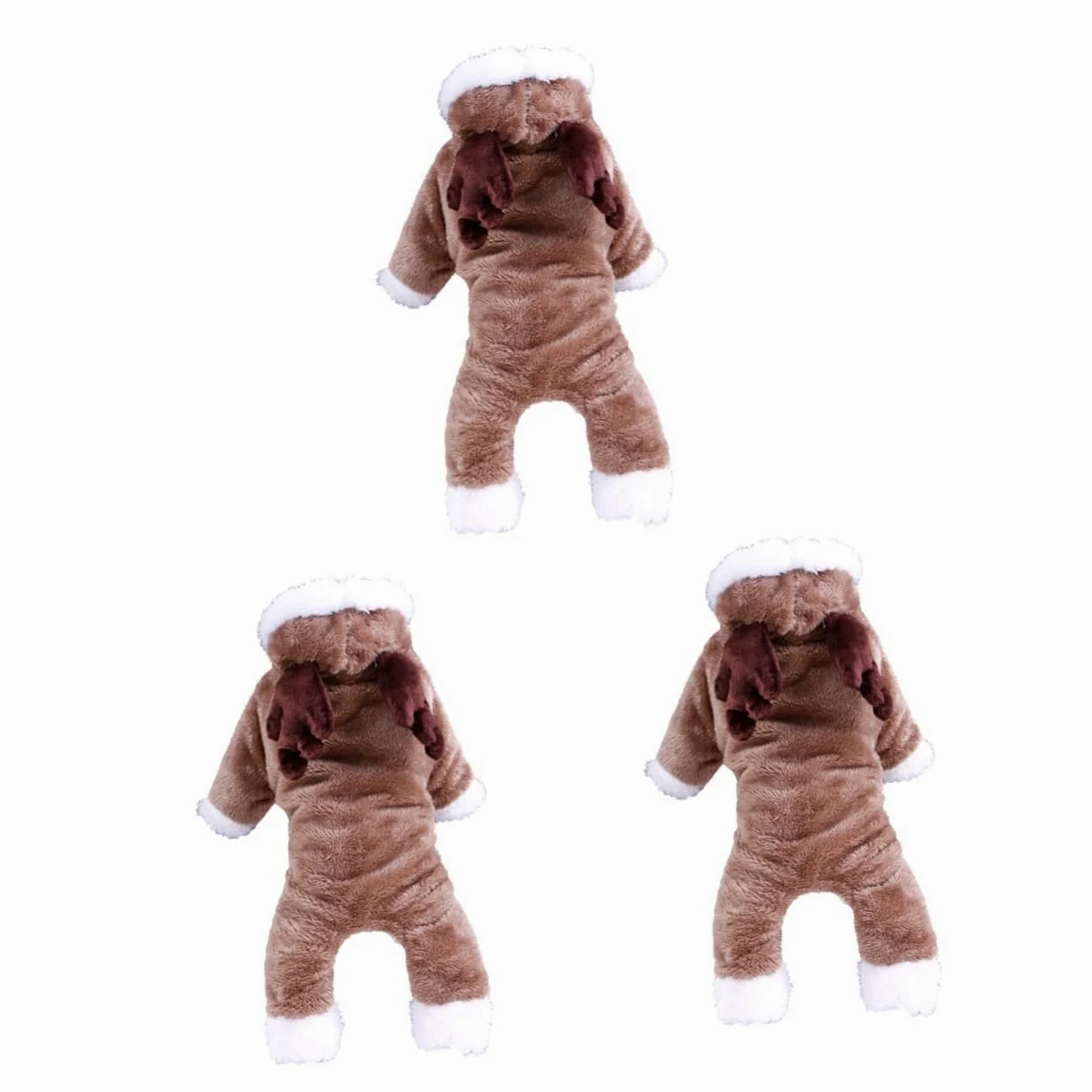 BESPORTBLE 3 Pz vestiti invernali per animali domestici cappotto cane piccolo cappottino cane piccolo abito felpe invernali felpe per cani panno per cani giacca con cappello