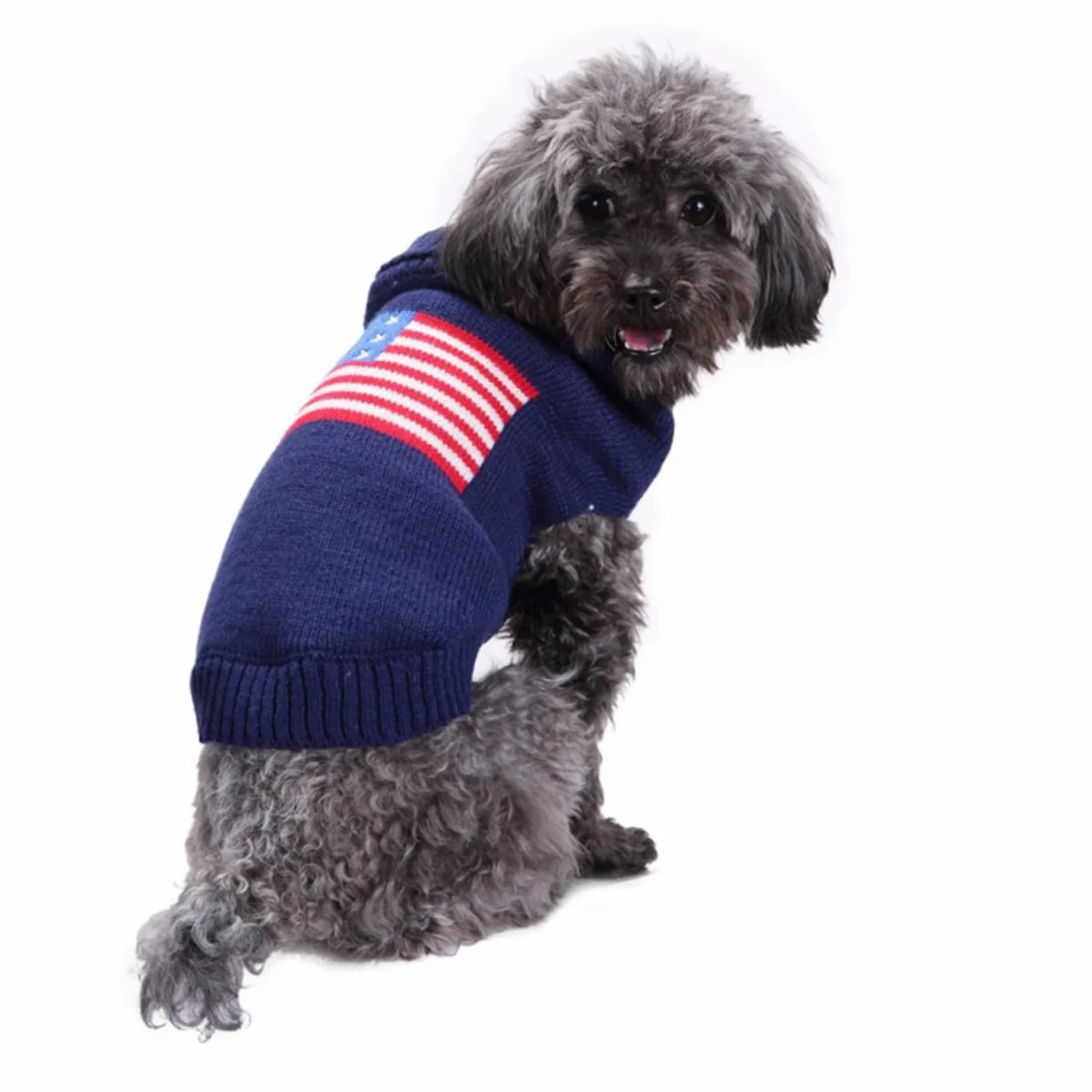 VICASKY 3 americana cucciolo da cane UPS Natale vestito cane maglioni per lavorato a maglia