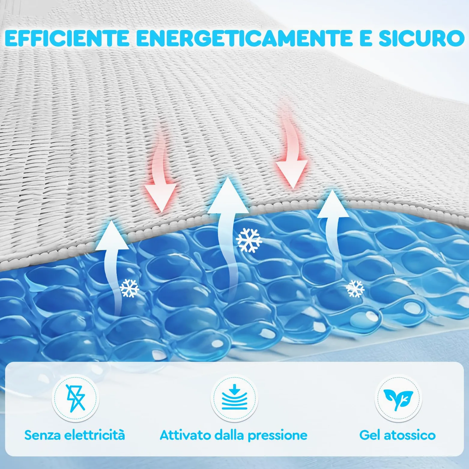 Mora Pets Tappetino Refrigerante per Cani e Gatti Tappeto Rinfrescante in Gel Non Tossico Materassino Raffreddamento per Animali in Estate Grigio S 50 x 40 cm