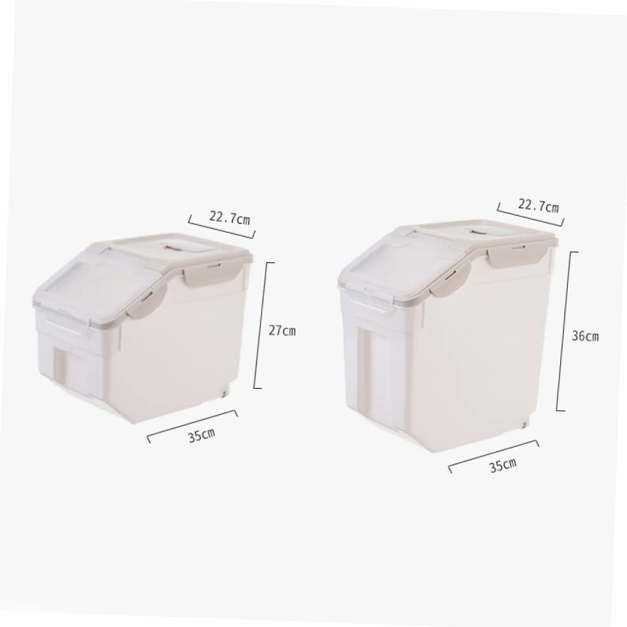 ibasenice 1pezzi Contenitore Per Per Animali Domestici Secchio Sigillante in Plastica Pp Di Contenitore Ermetico Per e Gatti s Per Alimenti Secchi e Conservazione Prolungata