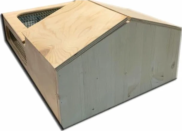 Casetta teca terrario tartarugario casa per taratarughe tartaruga di terra rettili recinto recinzione gabbia trasportino 70x40x23h