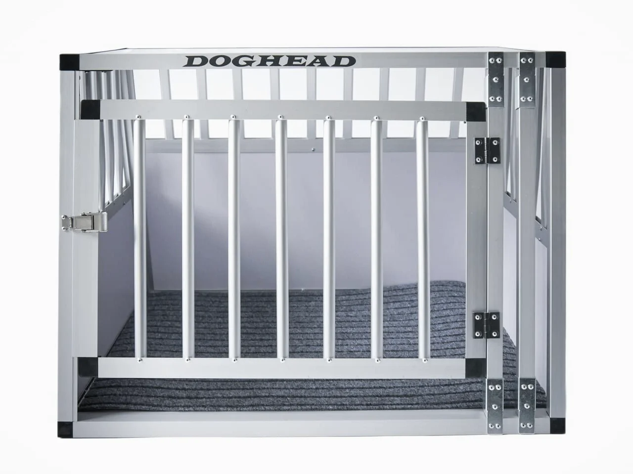 Doghead Trasportino per cani in alluminio, 70 x 60 x 50 cm, comfort