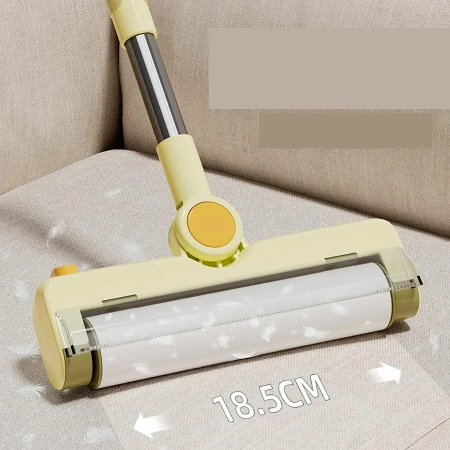 8/10pcs Allargare Lanugine Attaccare Rullo del Cane Gatto di Rimozione dei Capelli Abbigliamento Adesivo Pelabile Ricarica Nucleo Ricambio per Vestiti, Divano, Letto(Beige-8rolls)