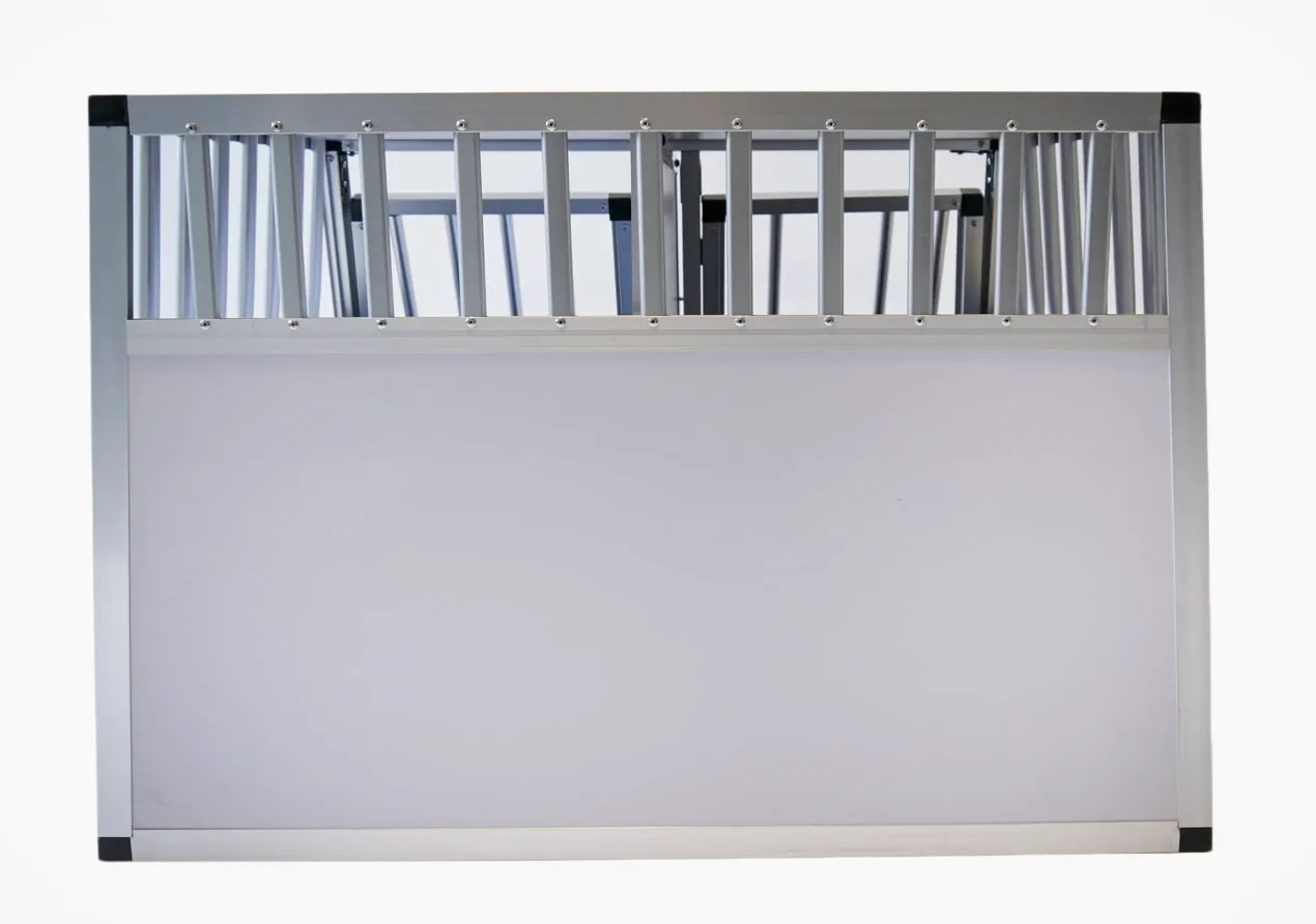 Doghead Trasportino per cani in alluminio, 95 x 75 x 63 EG Comfort, trasportino per cani