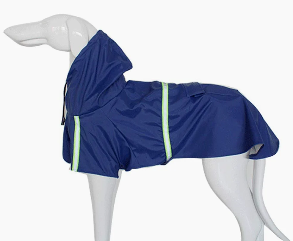 Impermeabile per cani, cappotto per cani da compagnia impermeabile regolabile, impermeabile di sicurezza antivento, impermeabile traspirante per cani di piccola, media e grande taglia (Blue XXX)