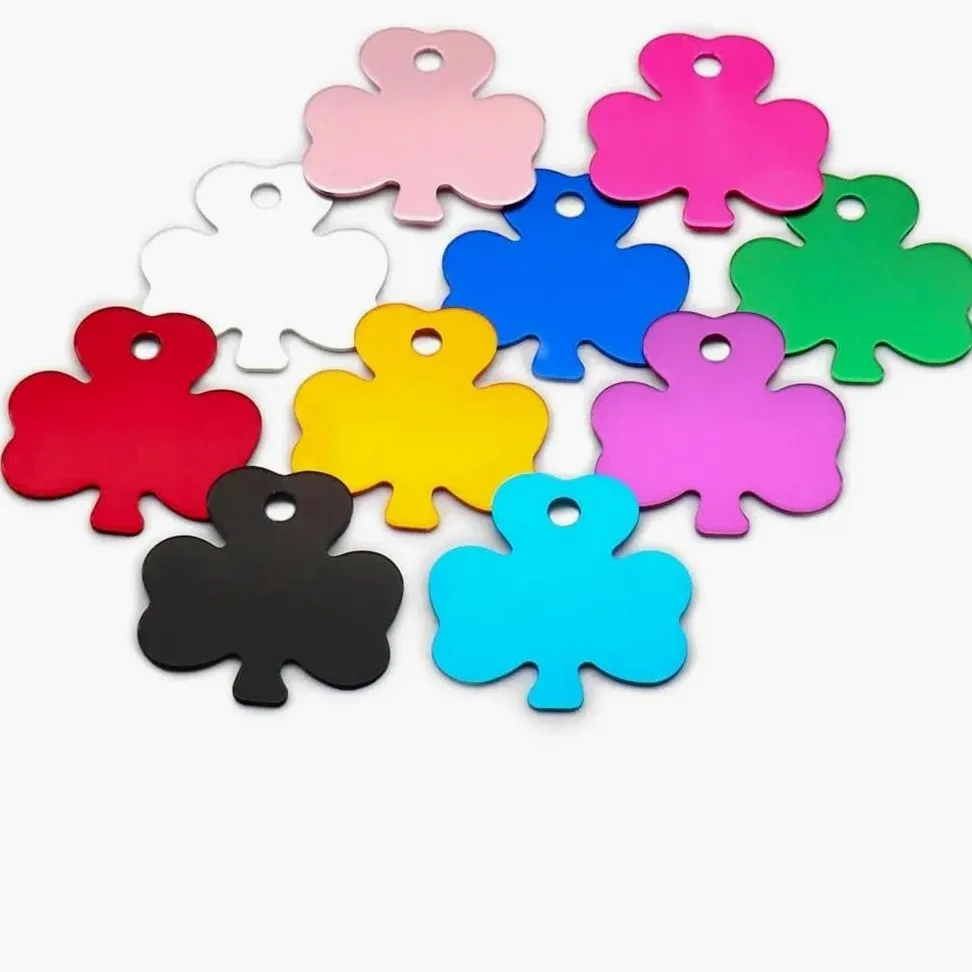 100 PZ Etichette Identificative Vuote Per Animali Domestici Etichette Fai Da Te Con Incisione Per Cani E Gatti Pendenti Con Etichette Identificative Per Animali Personalizzate In Alluminio Etic