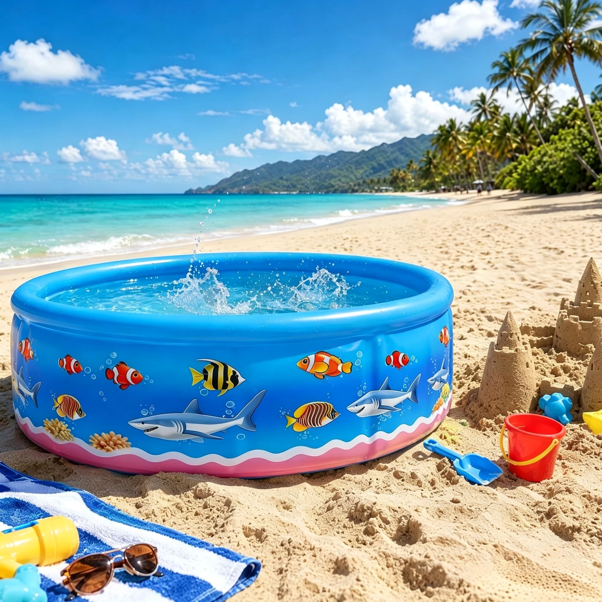 Piscina Pieghevole per Cani, Piscina Rigida Non Gonfiabile in PVC con Pannelli Rinforzati, Vasca da Bagno Portatile per Cani Piccoli Medi e Grandi, per Giardino, Campeggio e Terrazza, 90cm/120cm