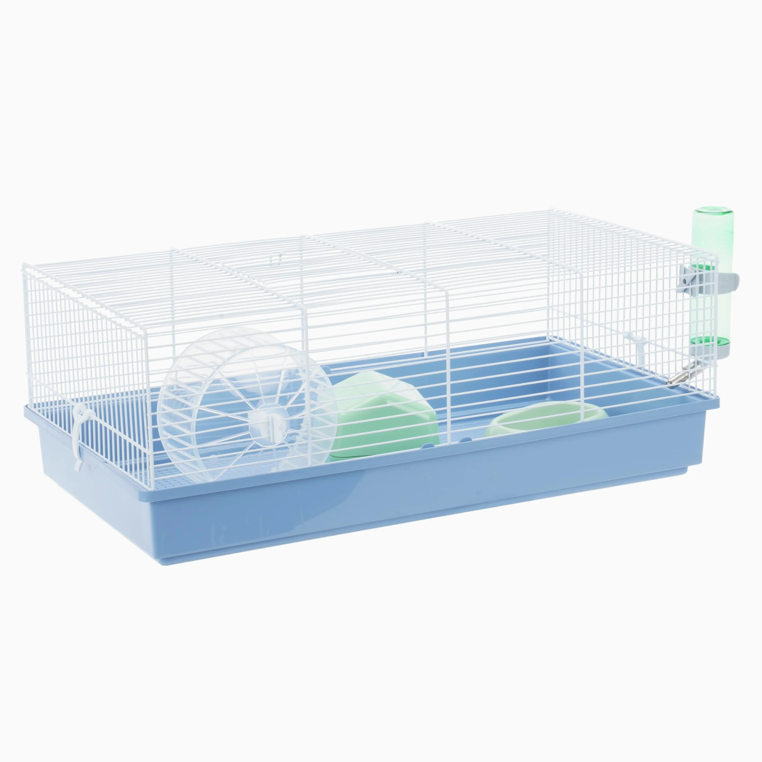 FERPLAST Gabbia Roditori CRICETI 11 per Criceti, in Metallo, Accessori inclusi: Mangiatoia, Beverino, Casetta, Ruota. 57,5x31xh21,5cm