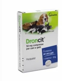 DRONCIT Antielmintico ad Ampio Spettro in Compresse per Cani e Gatti (6 cpr)