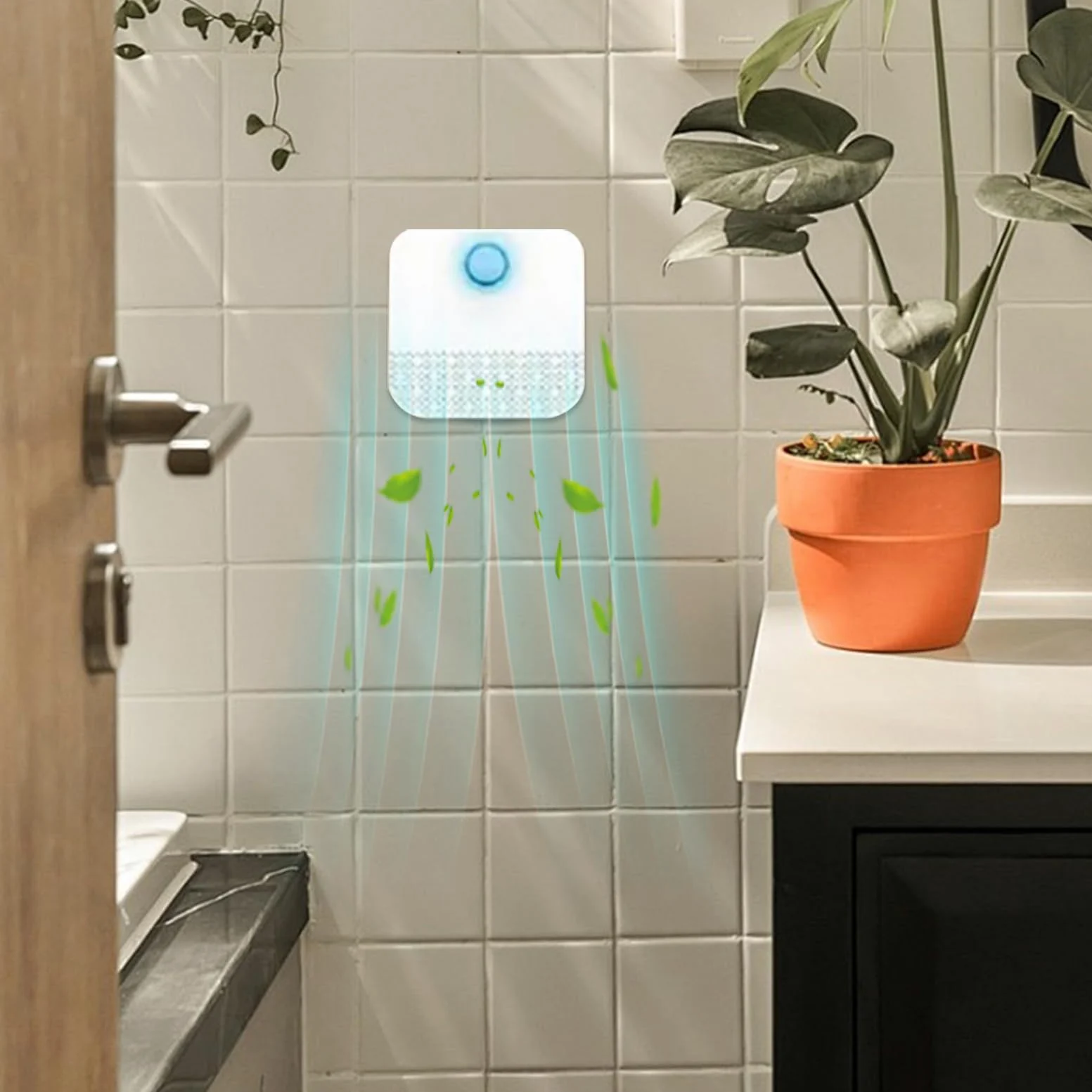 Neutralizzatore Di Odori Lettiera Assorbitore Di Controllo Odori Sicuro | Eliminatore Di Odori Per Lettiera Con Sensore Automatico per Casa Bagno Armadio Lavanderia Interno Esterno Pavimento