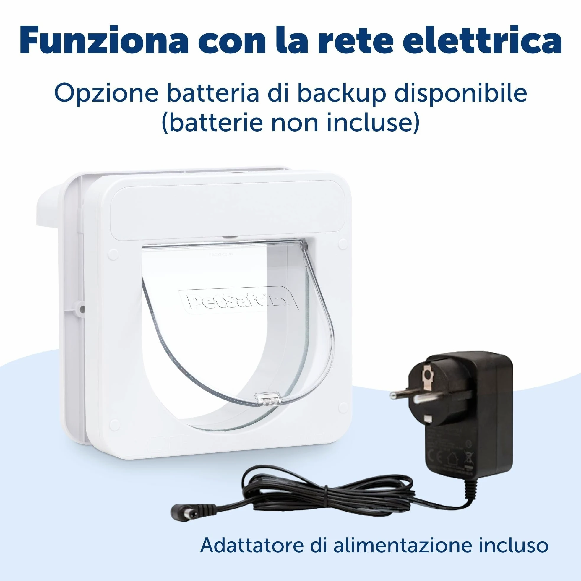 PetSafe Petporte Smart Flap - Gattaiola con Microchip per Gatti, Porticina per Gatti Entrata Uscita, Chiave è il Microchip del tuo Gatto - Bianco