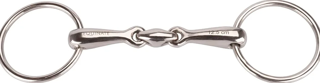 Equinate Pozione d'acqua in acciaio inox, 16 mm, doppia rottura, dentatura anatomica amichevole con azione delicata, incisione laser