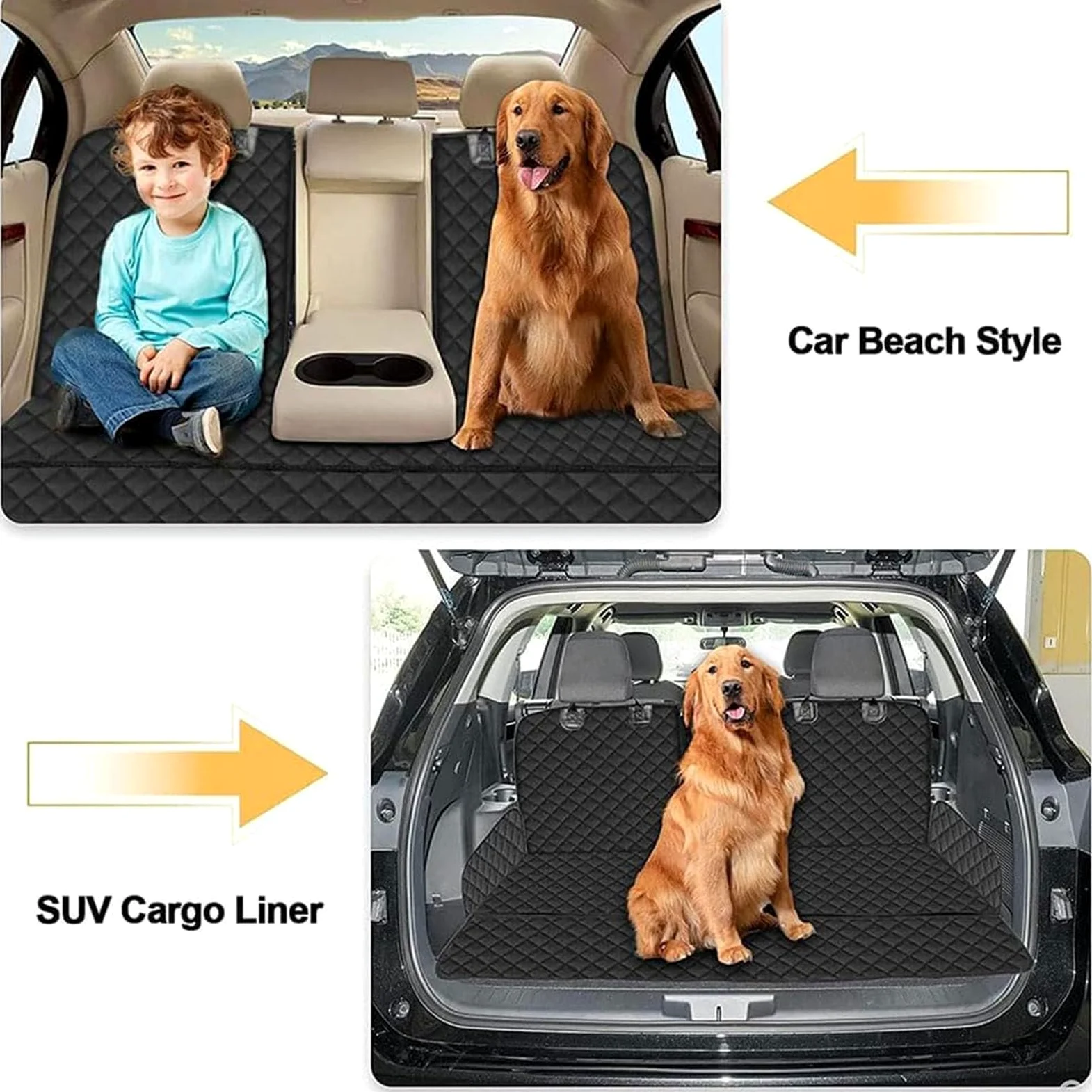 Coprisedile Posteriore Auto per Cani, per Peugeot 307 SW 2001-2025 Telo Macchina per Cani Antiscivolo e AntiGraffio Telo AntiGraffio