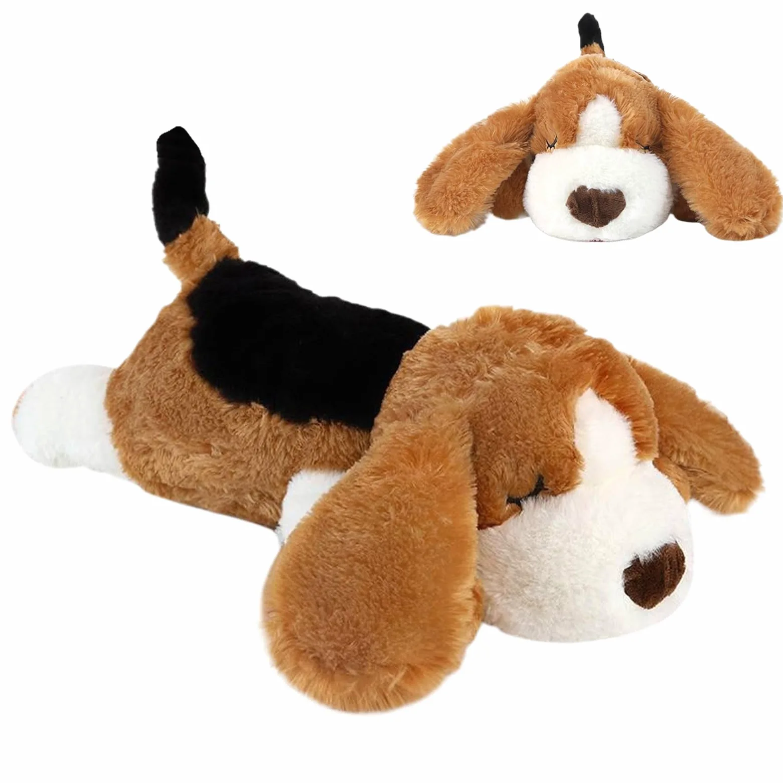 Giocattolo per Cucciolo a Battito Cardiaco Morbido Calmante Masticazione | Peluche Per Cani Noia Separazione Addestramento Gabbia Compagnia Casa Interno Esterno