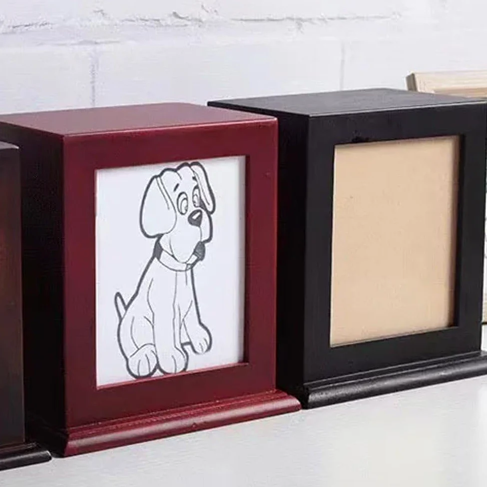 Urna Per Animali Domestici in Legno Con Cornice Per Foto Scatola Commemorativa Per Ceneri Di Bara Per Animali Domestici Portacenere Per Animali Domestici Per Cani Di Gatto Coniglio Ceneri Di Piccoli
