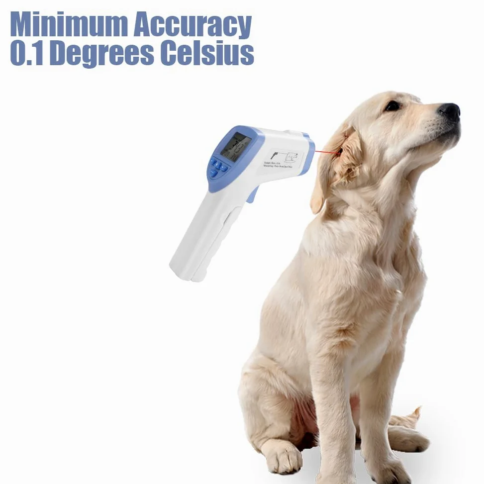 Termometro Veterinario, Display a LED Elettronico Per Animali da Compagnia Per Cani Termometro a Infrarossi Ad Alta Precisione Medicina Per La Salute del Bestiame Proteggi Bovini Pecore Maiale Cure Ca
