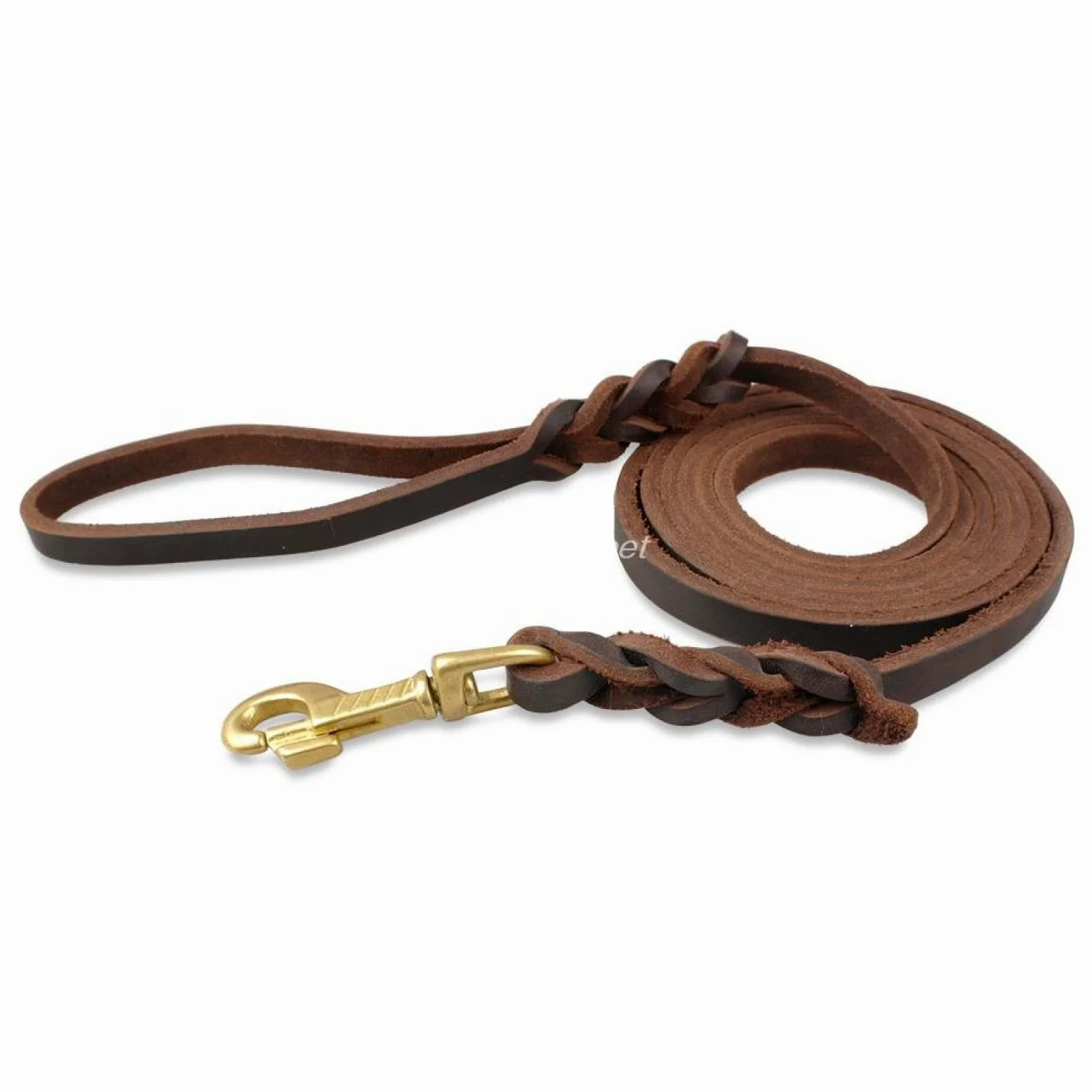 Guinzaglio per cani in vera pelle guinzaglio lungo intrecciato Pet Walking Training Guinzagli Marrone Colori Nero Per Medio Grande Pet 170 cm Marrone
