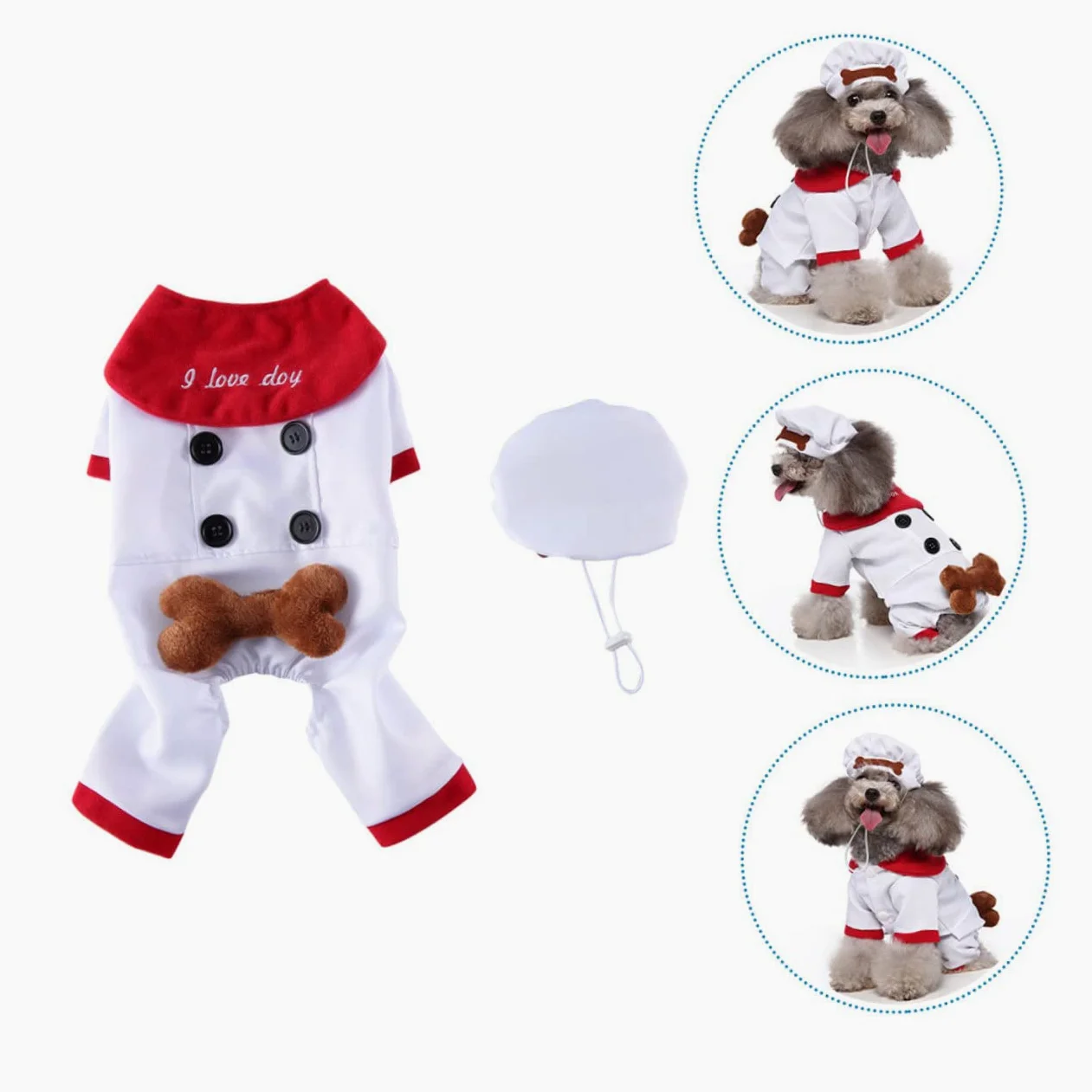 BESPORTBLE 3 Set vestirsi in modo divertente per animali domestici decorazione per animali domestici grandi costumi per cani costume cane halloween costume per cane halloween arredamento