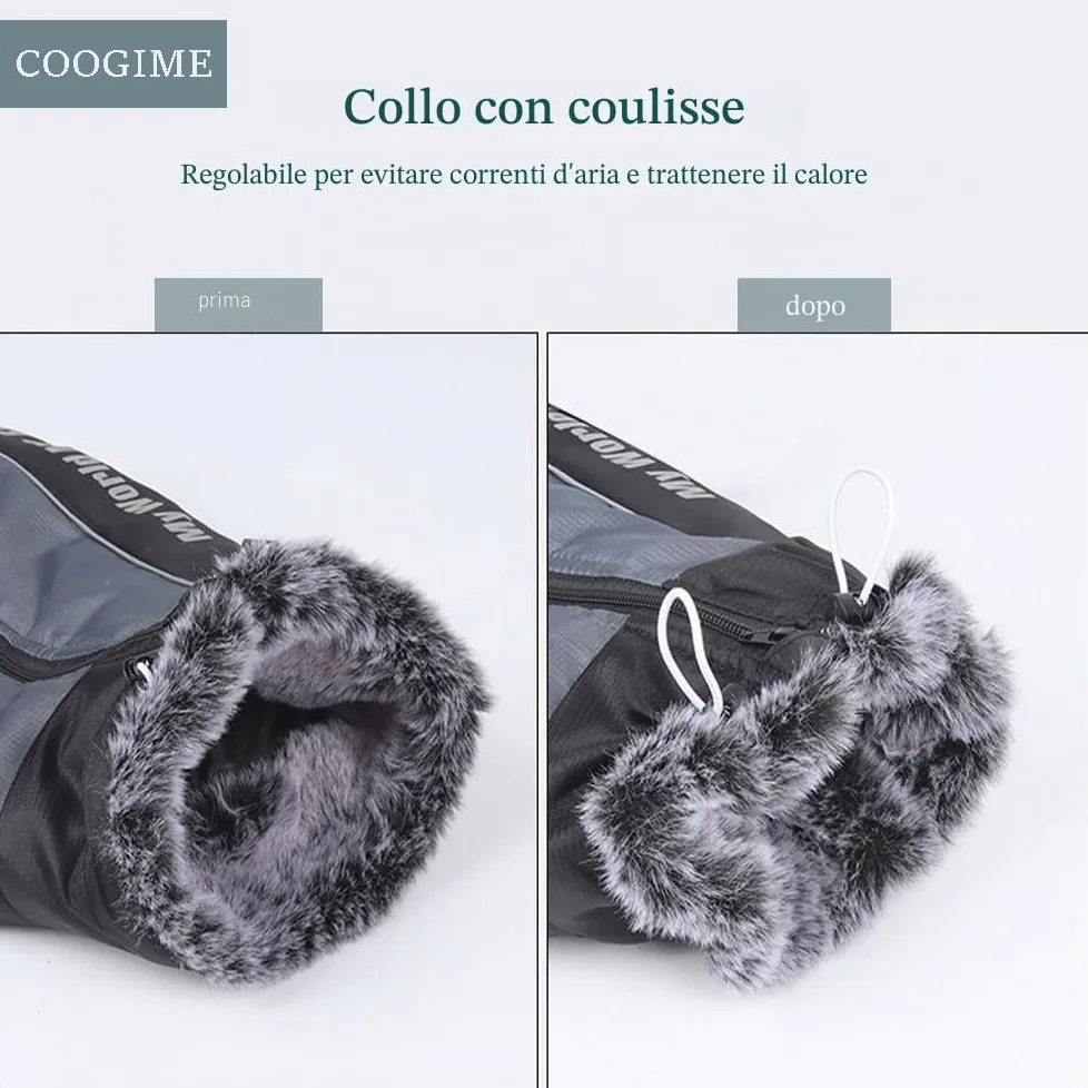Cappotto per cani per cani di taglia media e grande, cappotto impermeabile per cani, giacca invernale riflettente per cani, abbigliamento per cani per l'inverno (XL-6XL) (nero, 6XL)