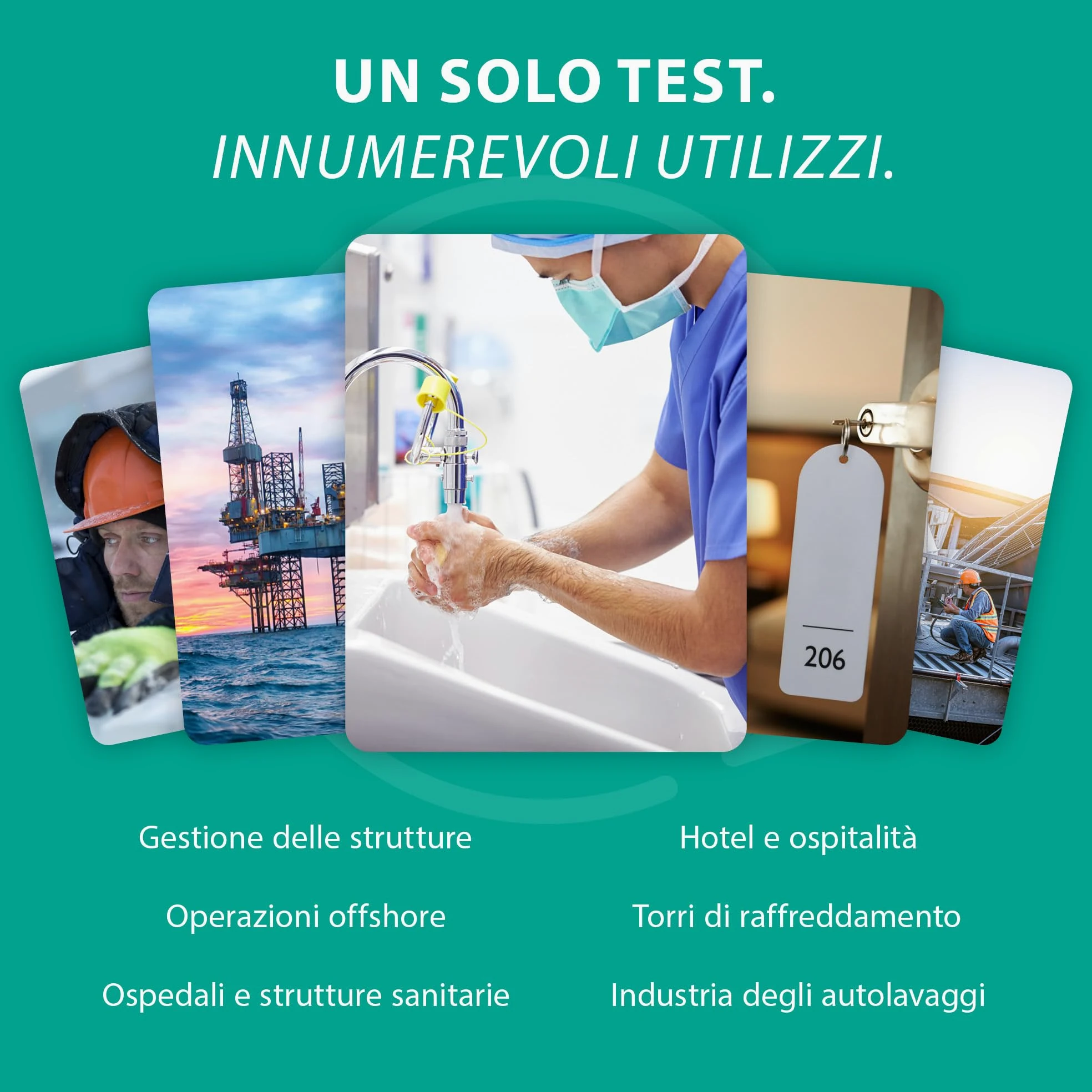 ONE Multi Legionella Water Test – Kit test singolo per il rilevamento della legionella pneumophila sg1 | Limite di rilevamento 1000 CFU/L | Facile test in loco