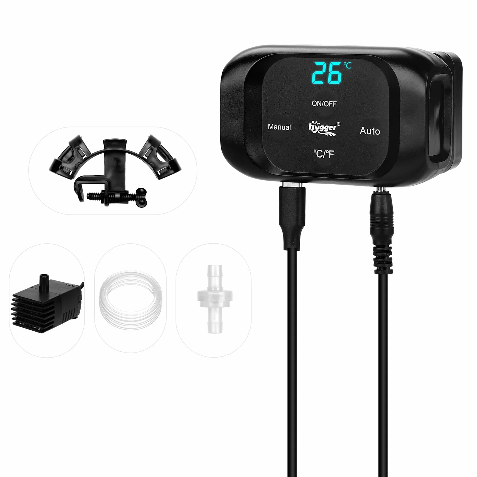 hygger ATO Sistema di Riempimento Automatico Acquario, Osmolatore Acquario ATO Sistema di Riempimento Automatico con Pompa, Aquarium Refill Automatic Water Level Controller