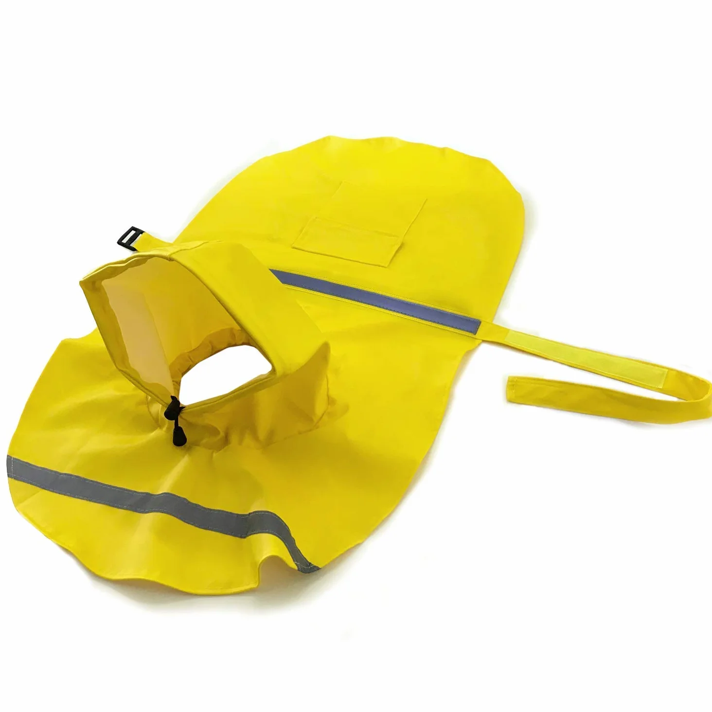 Impermeabile per cani, cappotto per cani da compagnia impermeabile regolabile, impermeabile di sicurezza antivento, impermeabile traspirante per cani di piccola, media e grande taglia (Yellow S)