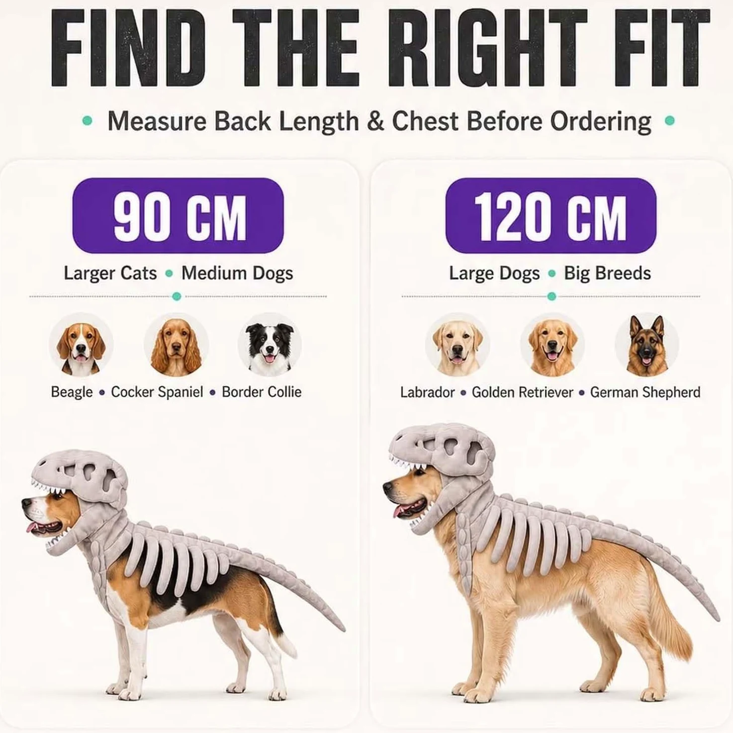 Dog Cat Pet Dinosaur Skeleton Costume,Funny Halloween Costumes，Green：XXL | Prehistoric Bone Pet Clothes with Dino Head Cover and Back,Pet Cosplay Outfits For Party Supplies,Medium Large Dogs Cats