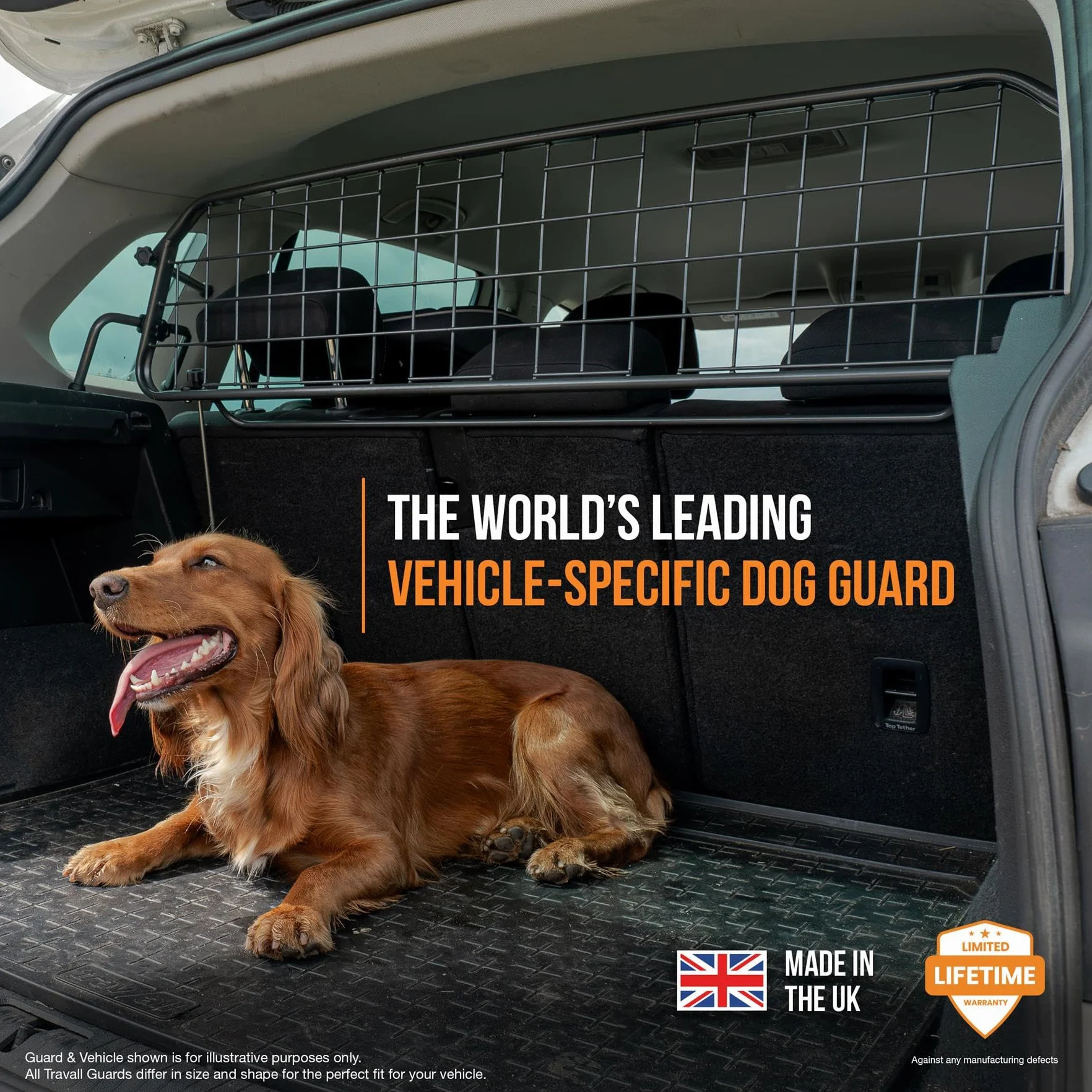 Travall Guard Griglia di Protezione Compatibili con Opel Mokka & Mokka X (2012-2019) Chevrolet Trax (2013-Corrente) TDG1345 – Griglia Divisoria Specifica in Acciaio Dolce