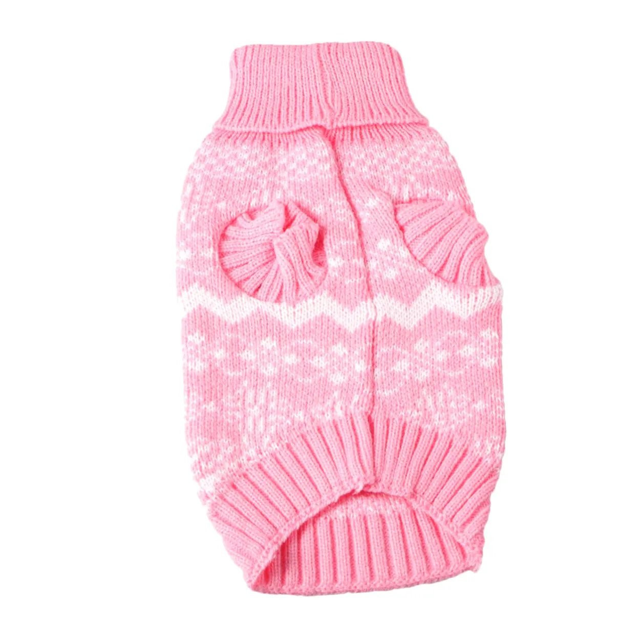 BESPORTBLE 3pezzi Maglione Natalizio per Cani Pullover Maglia Calda con Collo per Animali Domestici Costume per Feste Inverno Rosa XXL