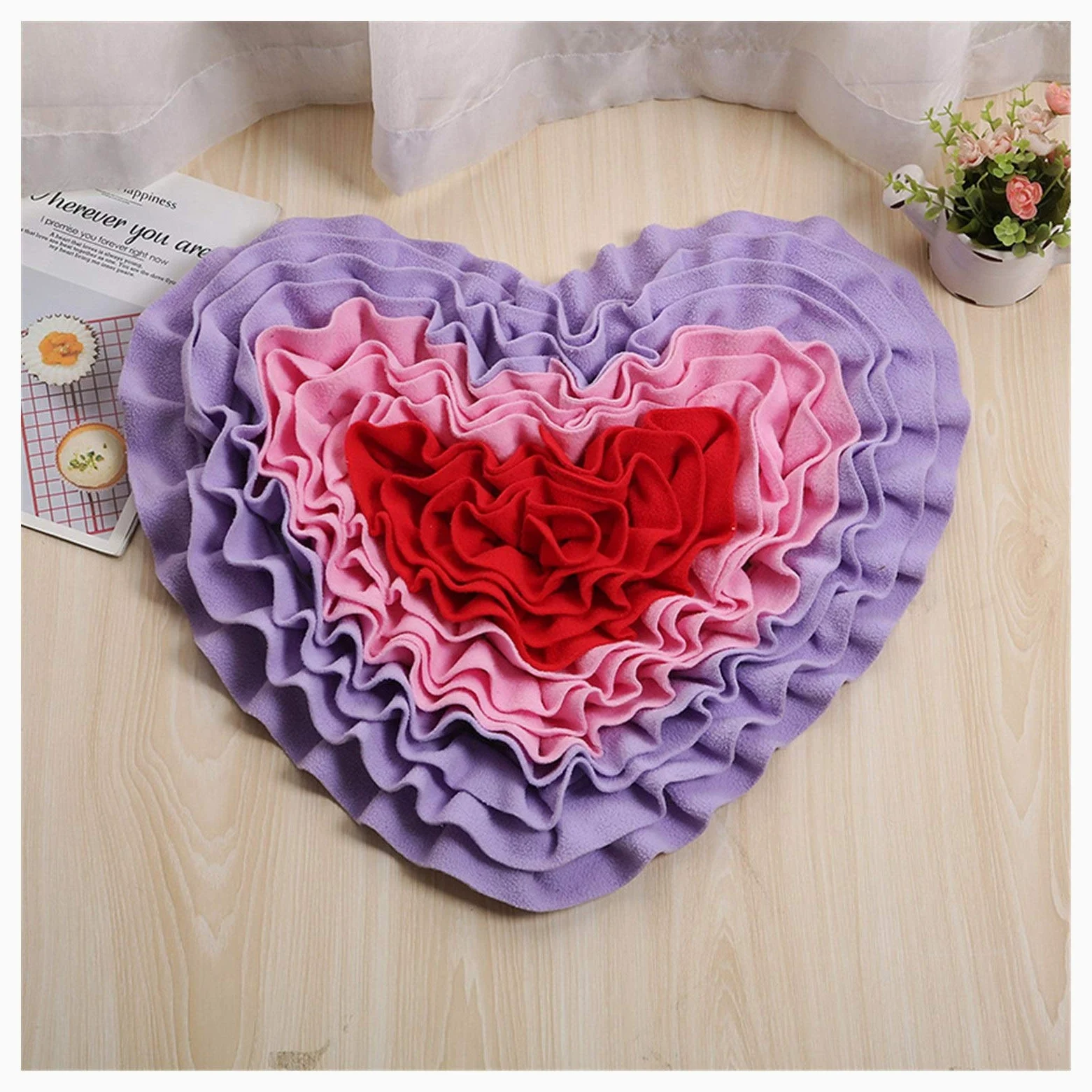 Annusatore per Animali Domestici Cane di Disegno Snuffle Mat Eco-Friendly Slow Food Alimentatore del Cane Puzzle Accessori for la Formazione Giocattoli Lavabile Sniffing Rilievo for Il Cane