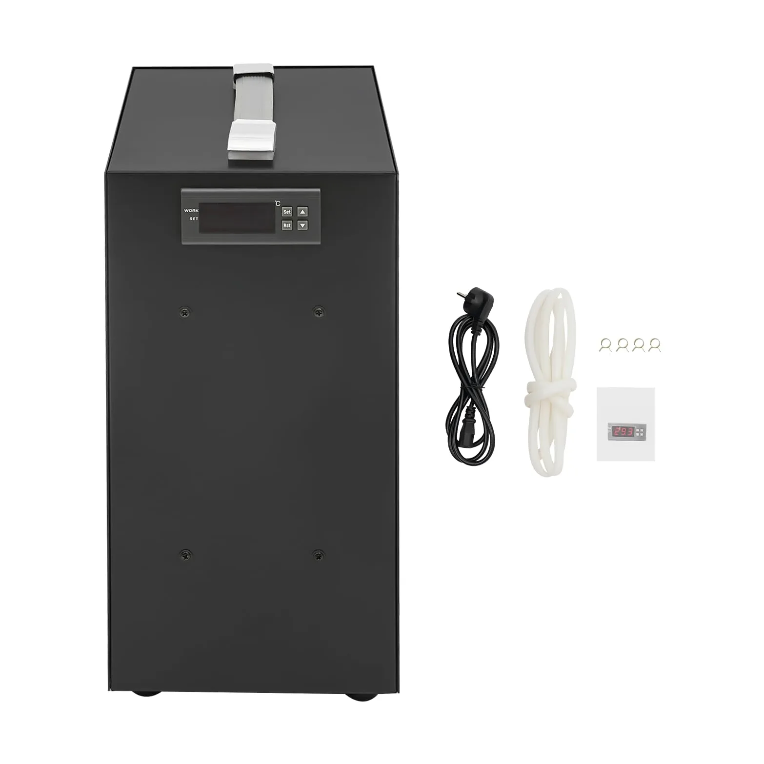 Radiatore per acquario, 40 l, sistema di raffreddamento per acquario, 150 W, con display LCD per acquario, erba di pesce, corallo