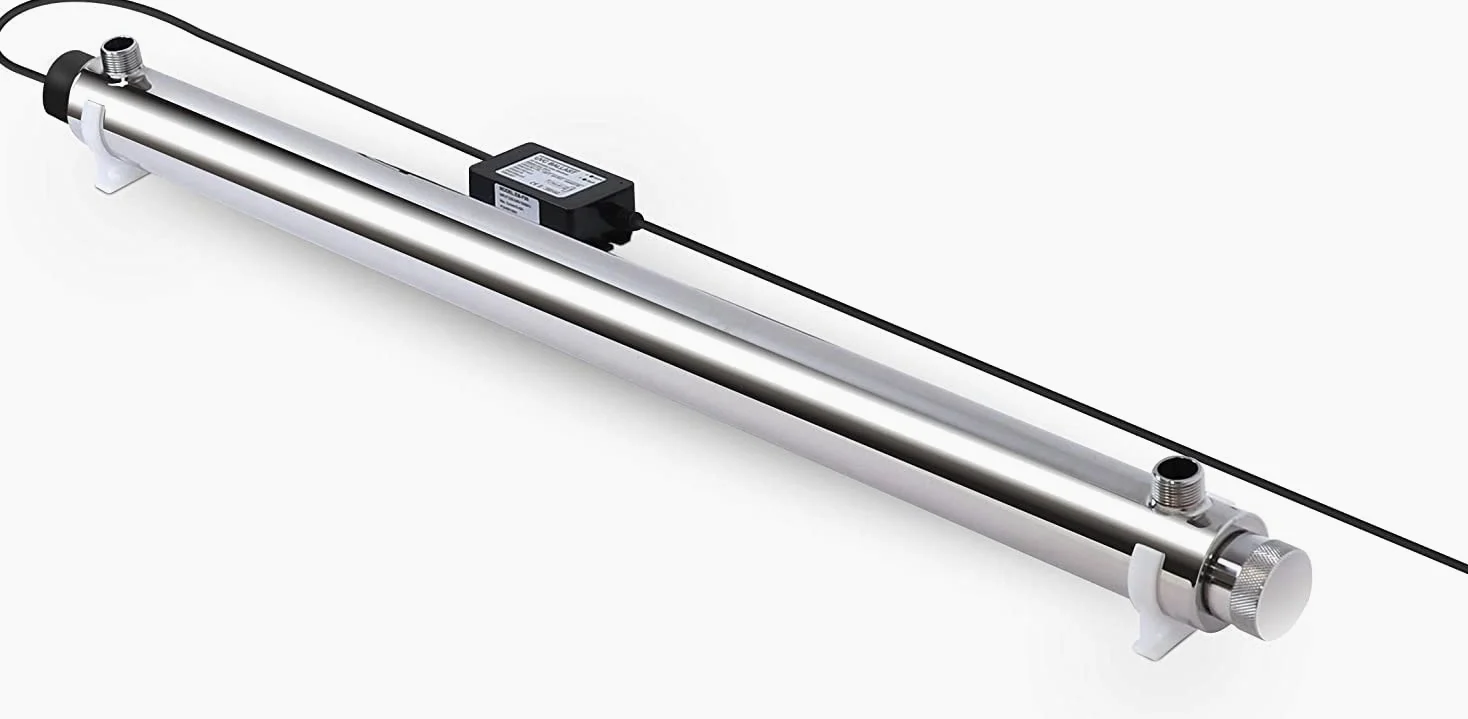 Swan Sterilizzatore Acqua UV Lampada 55 Watt Portata 30 lt/min per impianti filtrazione, osmosi inversa e Acquario