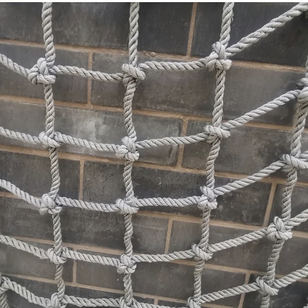 Rete da Arrampicata in Iuta e Canapa - Rete di Sicurezza in Corda 2x3 m (6,6x9,8 Piedi) per Parco Giochi, Giardino, carico automobilistico, attività all'aperto, Supporto per Amaca, Maglia re